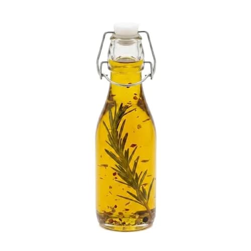 Restaurantware Swing Top Glass Bottles 8.5oz | Airtight, Resealable, Clear (70-120c) thumbnail 2