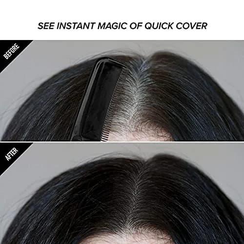 Red by Kiss Quick Cover Root Touch Up Comb Type Water-Resistant Temporary Gray Concealer Cover Up Brush for Hair and Beard (Black) | Instant Gray Coverage thumbnail 4