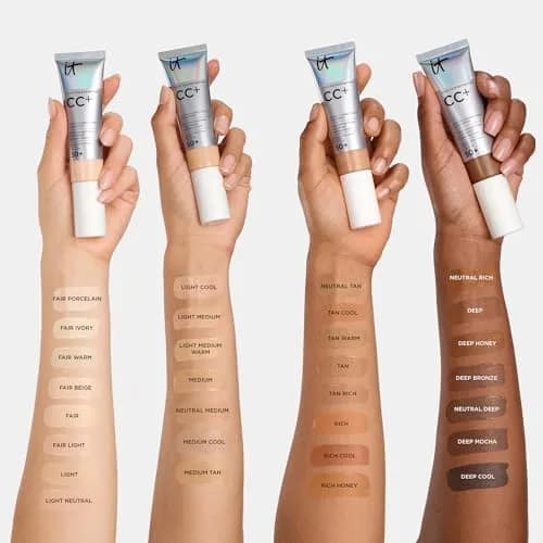 IT Cosmetics CC+ Cream SPF 50+ Light (W) 12ml (0.4 fl oz) | Hydrating Anti-Aging Serum & Mineral Sunscreen thumbnail 6