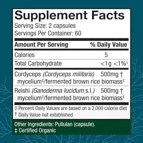 Host Defense CordyChi Capsules 120 Count thumbnail 2