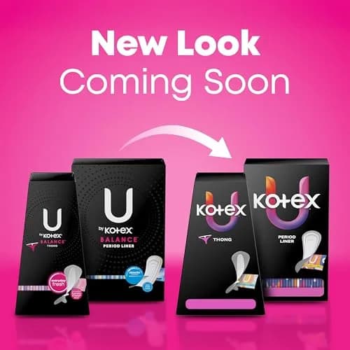 U by Kotex Balance Daily Panty Liners, 100 Count | Light Absorbency, Soft & Flexible Fit thumbnail 2