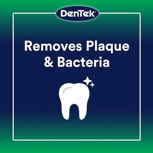 DenTek Triple Clean Advanced Clean Floss Picks, 90 Count | ADA Accepted, Fluoride-Infused Mint Flavor thumbnail 3