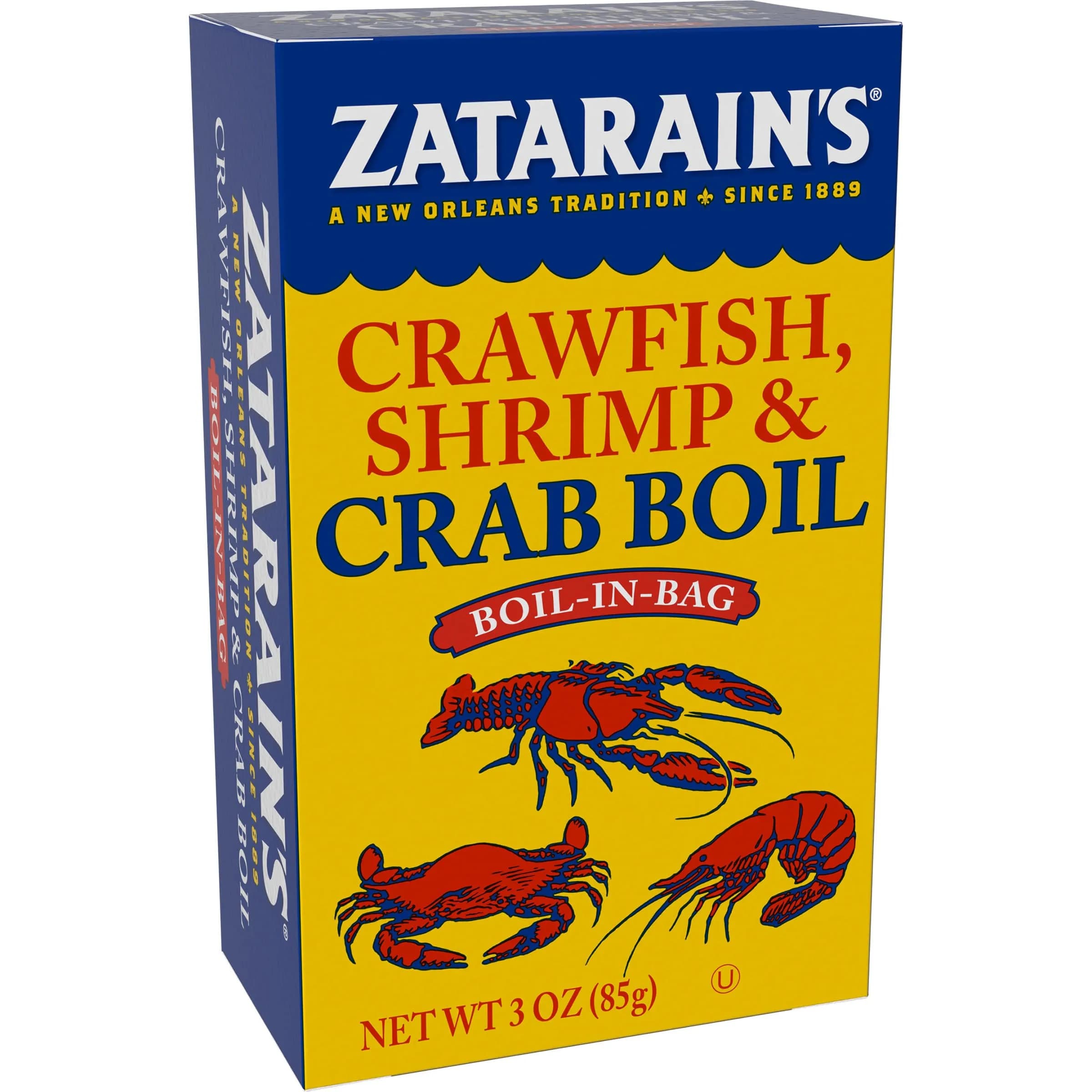 Zatarain's Crawfish, Shrimp & Crab Boil 3 oz (85 g) | Authentic New Orleans Seafood Seasoning