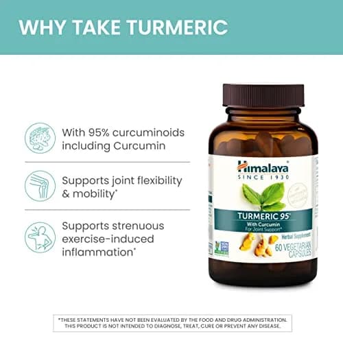 Himalaya Turmeric 95 Curcumin Supplement 600 mg | Supports Joint & Immune Health thumbnail 6