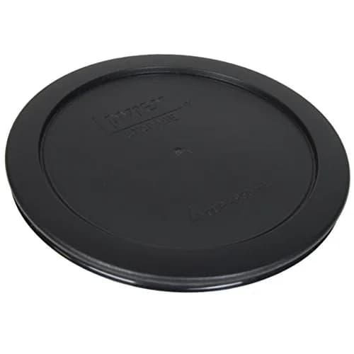 Pyrex 7201-PC Black Replacement Lids for 4-Cup Bowls, 6-Pack | BPA-Free Plastic, Microwave & Dishwasher Safe thumbnail 3