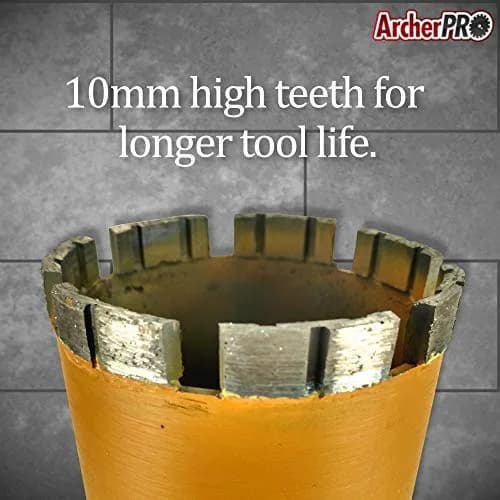 ArcherPro 5 in. Diamond Turbo Core Drill Bit for Concrete & Masonry | 14 in. Depth, 1-1/4 in. -7 Arbor, Dry & Wet Use thumbnail 4