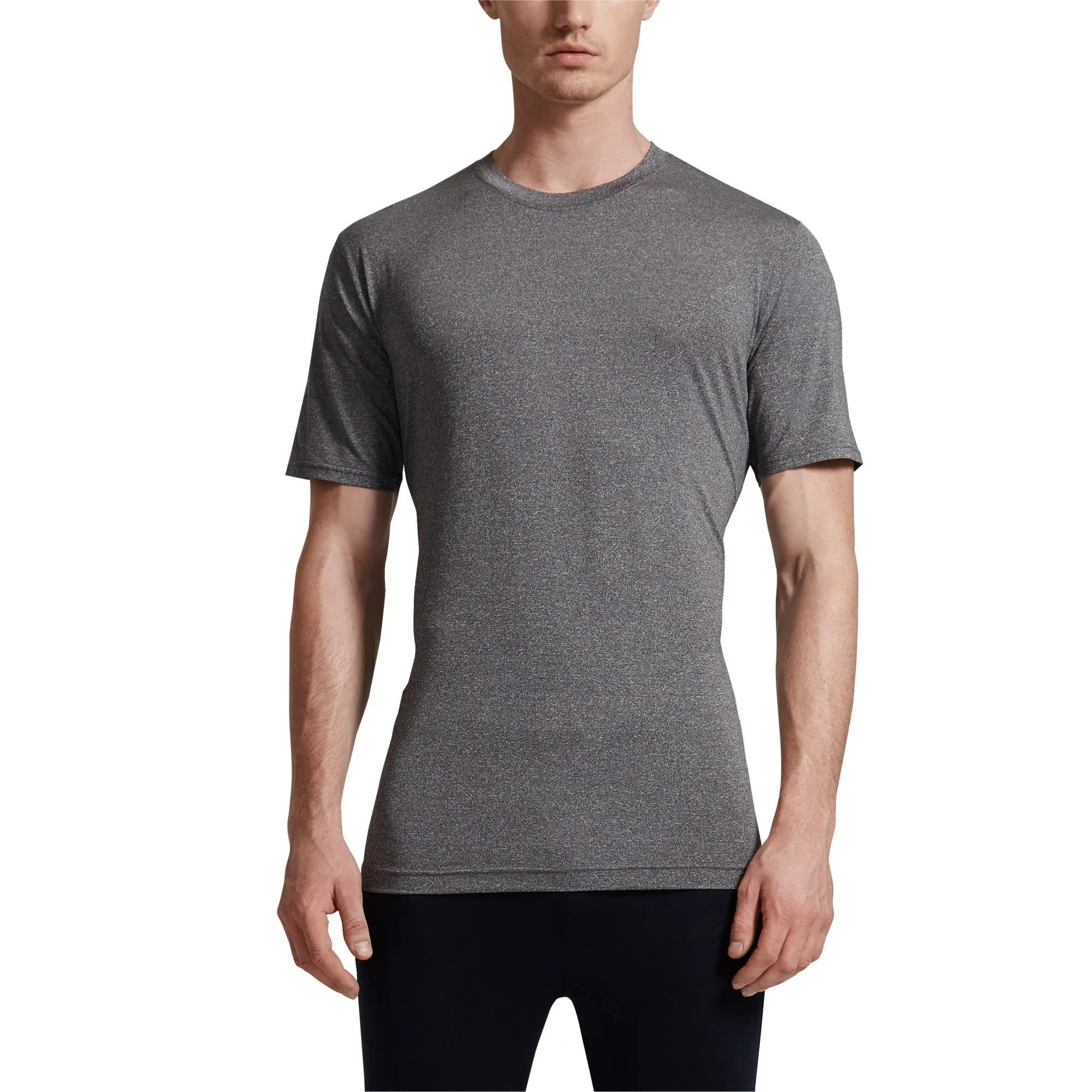 32 Degrees Weatherproof Mens Short Sleeve Crew Neck Cool Tee, 2 Pack, Heather Grey, Small | Moisture-Wicking & Quick Dry