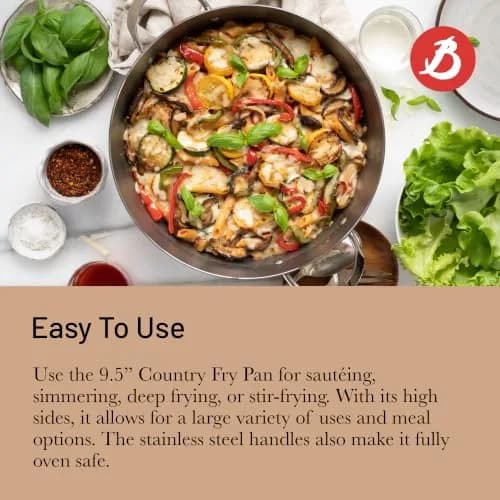 de Buyer Mineral B Carbon Steel Fry Pan 9.5” | Naturally Non-Stick French Cookware thumbnail 5