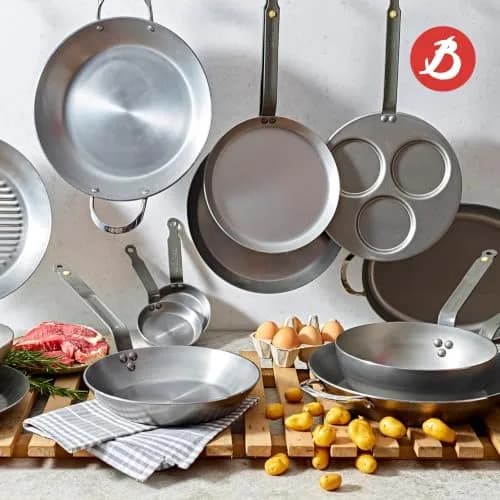 de Buyer Mineral B Carbon Steel Fry Pan 9.5” | Naturally Non-Stick French Cookware thumbnail 8