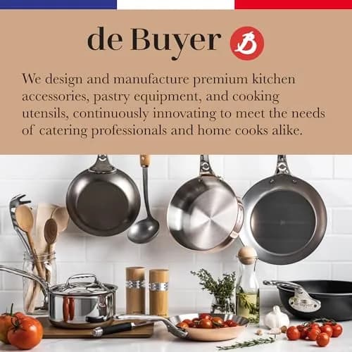 de Buyer Mineral B Carbon Steel Fry Pan 9.5” | Naturally Non-Stick French Cookware thumbnail 9