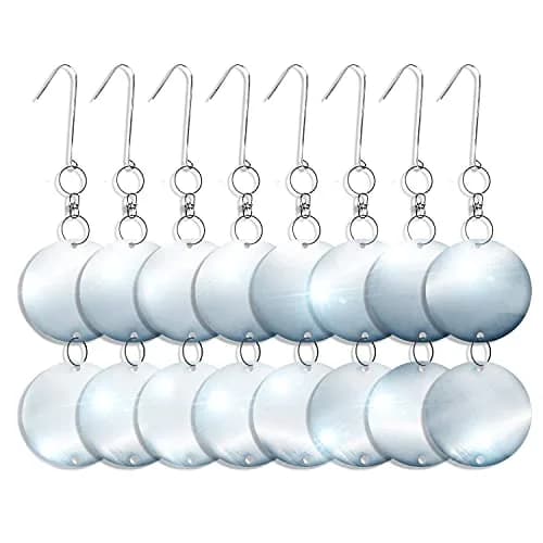 De-Bird Reflective Hanging Discs 8 Pack | Outdoor Garden Decor with Swivel Hooks thumbnail 1
