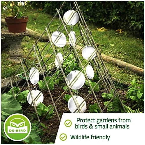 De-Bird Reflective Hanging Discs 8 Pack | Outdoor Garden Decor with Swivel Hooks thumbnail 3