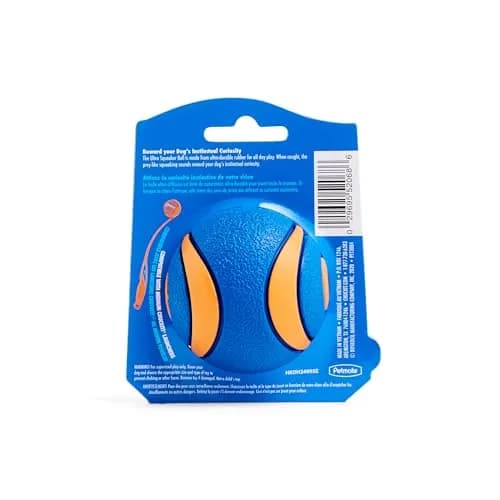 Chuckit! Ultra Squeaker Ball Fetch Toy Medium 7.6 cm (3 in) | Durable Natural Rubber Dog Toy thumbnail 5