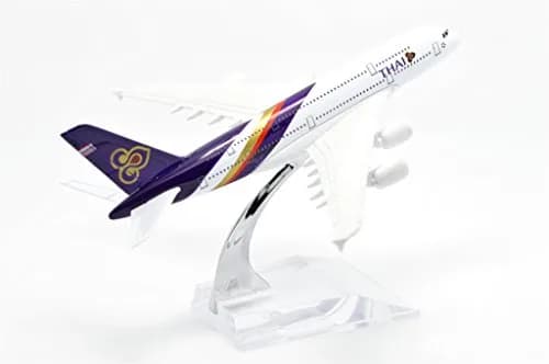 TANG DYNASTY Thai Airways Air Bus A380 Metal Airplane Model 16cm (6.3 inches) | Die-cast Collectible thumbnail 6