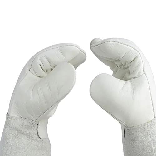 U.S. Solid Cryogenic Gloves LN2 Liquid Nitrogen Protective Gloves 45 cm (17.7") | Cold Handling thumbnail 2