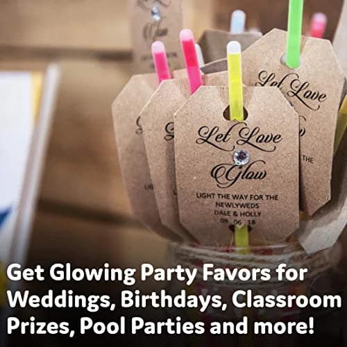 PartySticks 200 Count Glow Sticks Bulk Pack with Connectors | 8-Hour Glow for Parties thumbnail 5