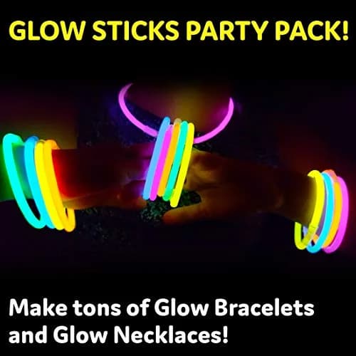 PartySticks 200 Count Glow Sticks Bulk Pack with Connectors | 8-Hour Glow for Parties thumbnail 2
