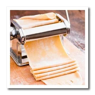 3dRose Pasta Machine 8-inch Iron-on Heat Transfer for White Material | Transparent, High Heat Resistant - main product image