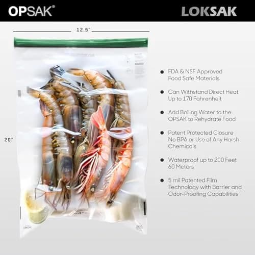 LOKSAK OPSAK Odorproof Dry Bags 28x20 inch | Leak-Proof Reusable Waterproof Storage for Backpacking & Camping thumbnail 2