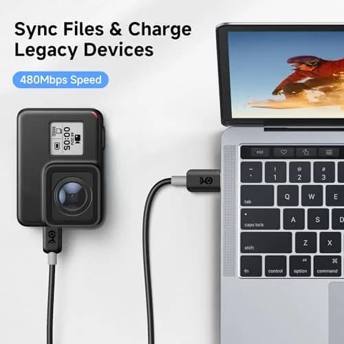 Cable Matters USB Type-C to Mini USB Cable, 3.3ft, Black | Data & Charging for Legacy Devices thumbnail 4