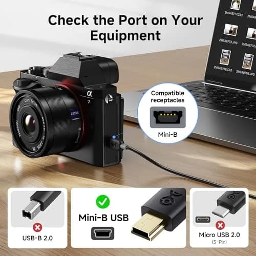 Cable Matters USB Type-C to Mini USB Cable, 3.3ft, Black | Data & Charging for Legacy Devices thumbnail 2