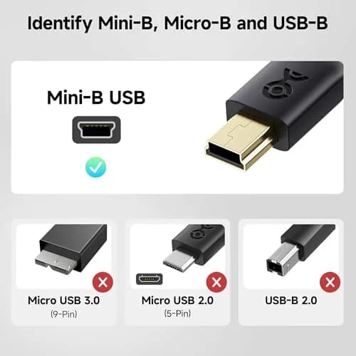 Cable Matters USB Type-C to Mini USB Cable, 3.3ft, Black | Data & Charging for Legacy Devices thumbnail 3