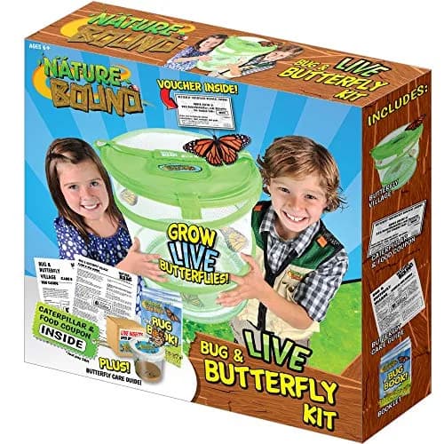 Nature Bound Butterfly Growing Kit 13 inch Tall Pop-Up Enclosure | STEM Learning Guide & Caterpillar Voucher thumbnail 5
