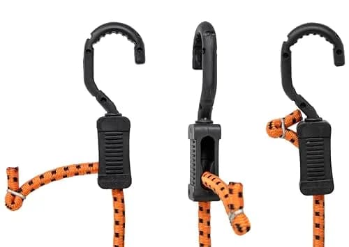 Kotap MABC-36 All-Purpose Adjustable Bungee Cords with Hooks, 36-Inch, Orange/Black, 10 Count | Versatile, Durable, Adjustable thumbnail 3