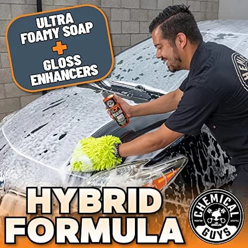 Chemical Guys Hybrid Foaming High Gloss Car Wash Soap 473ml (16 Fl Oz) | pH-Balanced for Wax & Sealant Coats thumbnail 3
