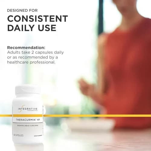 Integrative Therapeutics Theracurmin HP Turmeric Supplement, 60 Capsules | Advanced Bioavailability for Cellular Wellness thumbnail 7