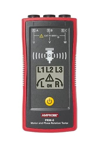 Amprobe PRM-6 Phase Sequence and Motor Rotation Tester | CAT IV 600V, Wireless & Non-Contact Testing thumbnail 1