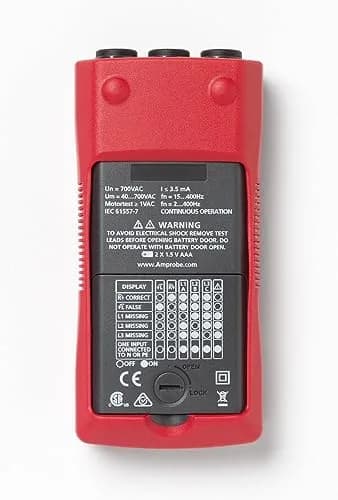 Amprobe PRM-6 Phase Sequence and Motor Rotation Tester | CAT IV 600V, Wireless & Non-Contact Testing thumbnail 2