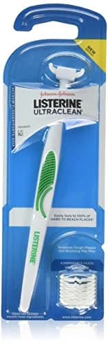 Listerine Ultra Clean Access Flosser, Starter Pack | Unflavored Nylon Flosser for Hard-to-Reach Places thumbnail 1