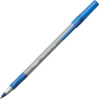 BIC Round Stic Grip Xtra Comfort Blue Ballpoint Pens, 36-Count Pack | Smooth Writing, Comfortable Grip thumbnail 5