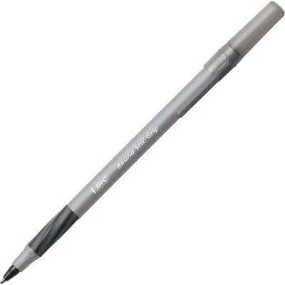 BIC Round Stic Grip Xtra Comfort Black Ballpoint Pens, 36-Count Pack | Smooth Ink Flow, Soft Grip for Extended Writing thumbnail 4