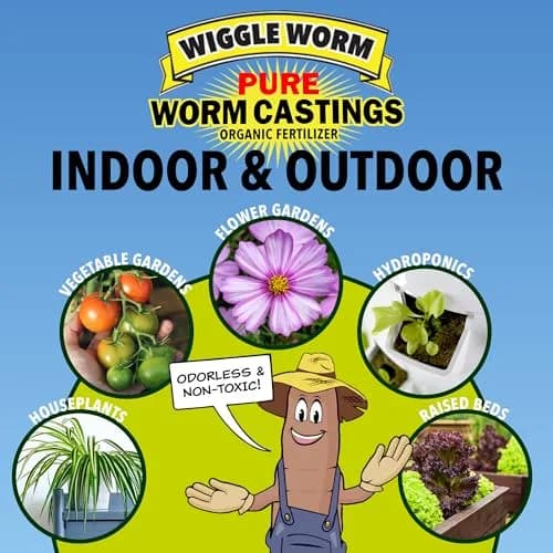 Wiggle Worm Organic Fertilizer 30lb | OMRI Listed, Soil Enrichment & Plant Growth Support thumbnail 7