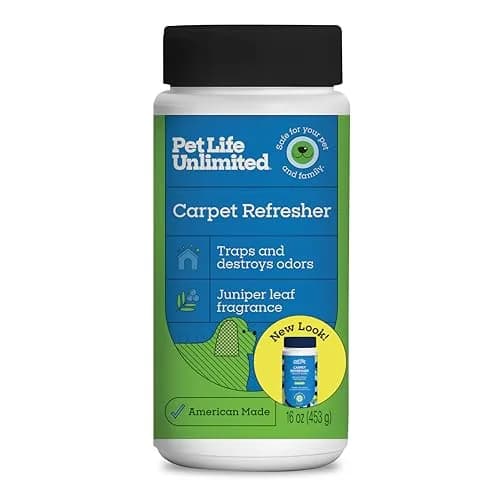 Pet Life Unlimited Carpet Deodorizer Powder 453g (16 oz) | Plant-Based Juniper Leaf Scent thumbnail 1