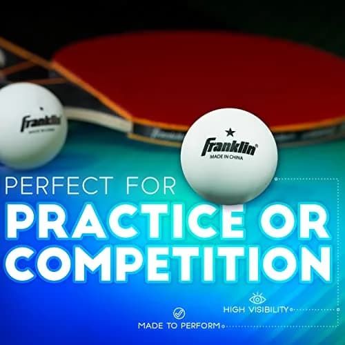 Franklin Sports 1 Star Table Tennis Balls 40mm (Pack of 12) | Consistent Bounce & Spin thumbnail 5