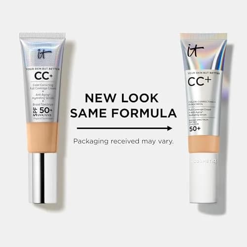 IT Cosmetics Your Skin But Better CC+ Cream SPF 50+ Medium 12ml (0.4 fl oz) | Hydrating Anti-Aging Serum & Sunscreen thumbnail 7