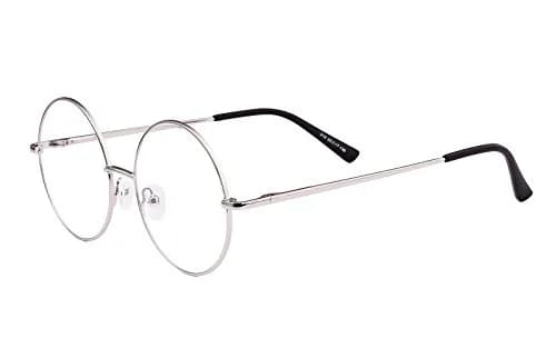 Agstum Retro Round Metal Non-Prescription Eyeglasses Frame with Clear Lens | Small Fit, Durable Metal, Fashion Accessory thumbnail 4
