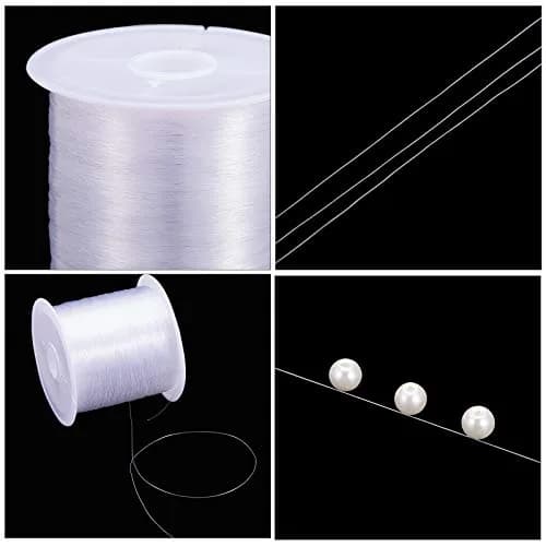 PH PandaHall Clear Fishing Line Invisible Nylon Thread 0.2mm (130m / 140 Yards) | Strong & Invisible for Jewelry Making thumbnail 6