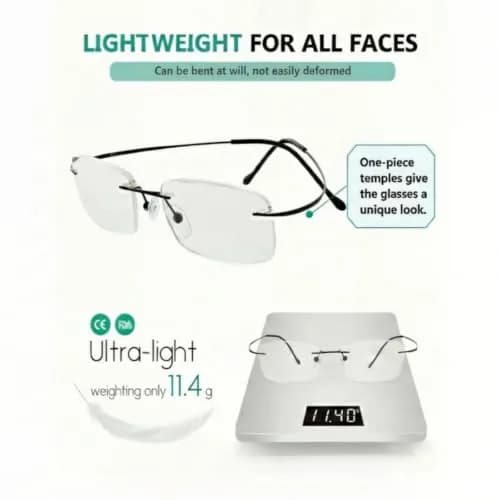 Eyekepper 0.0x Reading Eyeglasses for Men, Oversized Glasses Women, Black | Ultra-Clear Magnified Lenses for Daily Use thumbnail 6