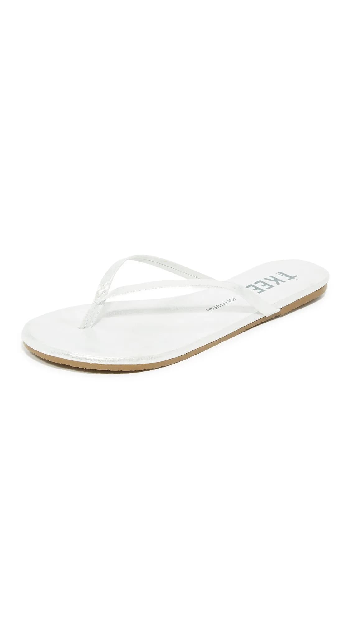 TKEES Glitters Flip Flop Gleam 8 M US | Handcrafted Brazilian Leather Comfort - main product image