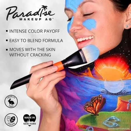 Mehron Makeup Paradise AQ - AMAZON GREEN, Water-Activated Face & Body Paint | Vibrant, Professional-Grade (70-120 chars) thumbnail 10