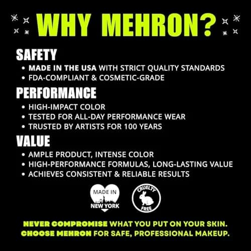 Mehron Makeup Paradise AQ - AMAZON GREEN, Water-Activated Face & Body Paint | Vibrant, Professional-Grade (70-120 chars) thumbnail 2