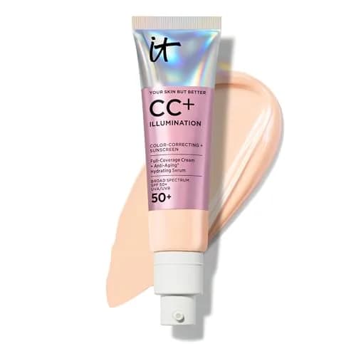 IT Cosmetics CC+ Cream Illumination SPF 50+ 32ml (1.08 fl oz) | Full Coverage Hydrating Serum with Light-Reflecting Pigments thumbnail 1