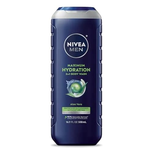 NIVEA MEN Maximum Hydration Body Wash for Dry Skin 16.9 Fl Oz | Aloe Vera Enriched, 3-in-1 Moisturizing Formula thumbnail 1