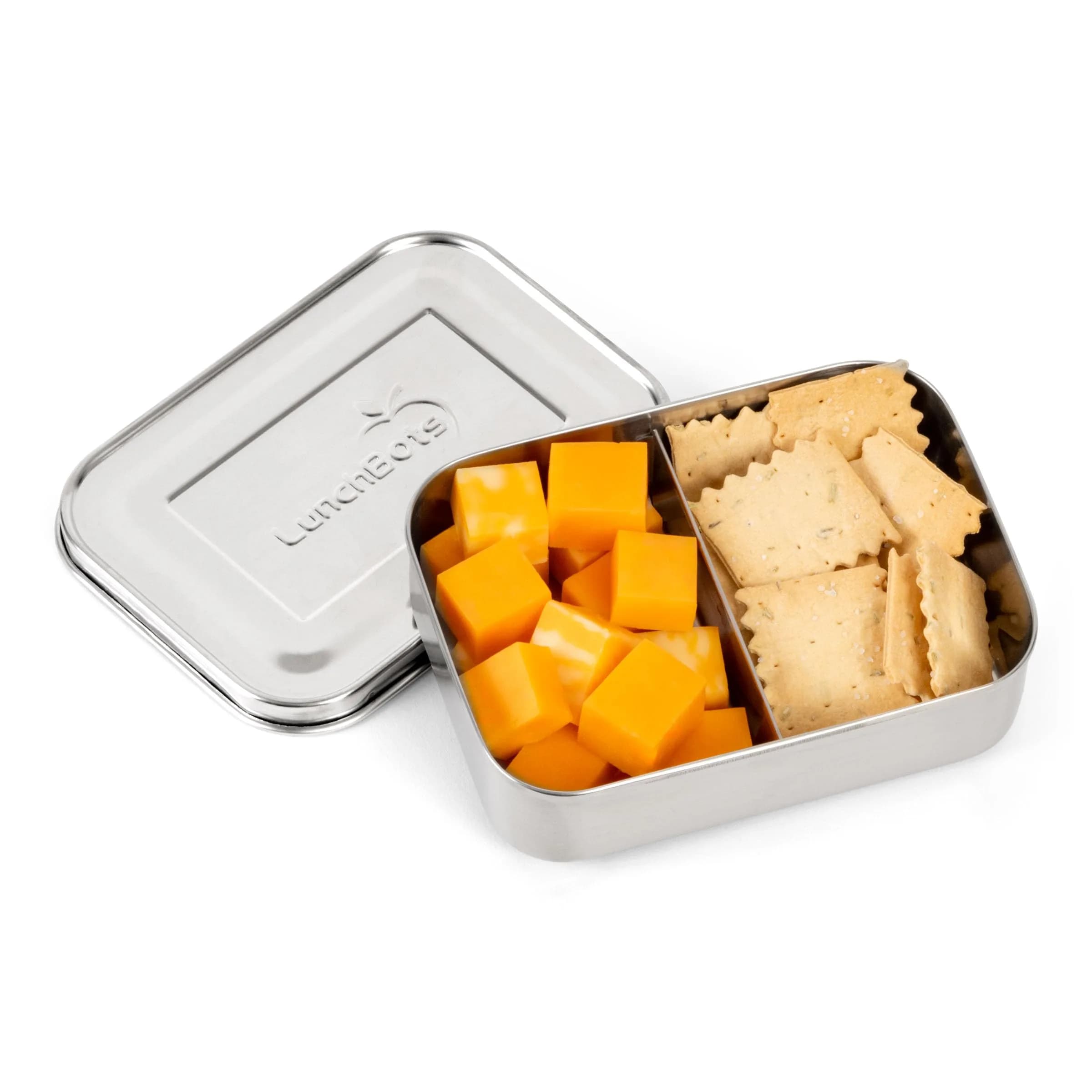 LunchBots Small Stainless Steel Kids Bento Box 2-Section 16oz | Durable, Safe & Perfect for Small Portions in India - main product image