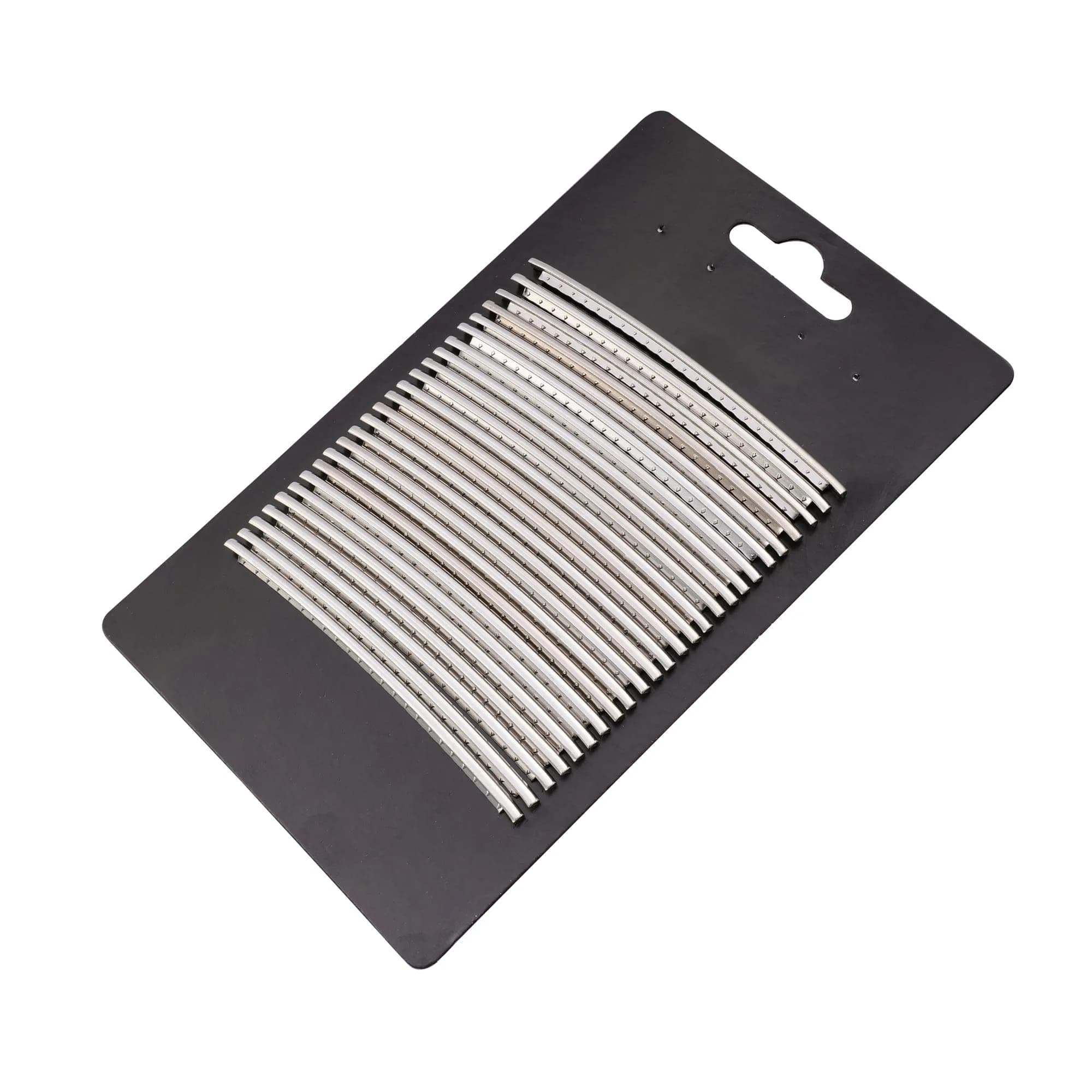 Musiclily Basic Stainless Steel 2.7mm 24 Jumbo Frets Wire Set Chrome | Jumbo Fret Wire for Guitars — 2.9mm/24Frets