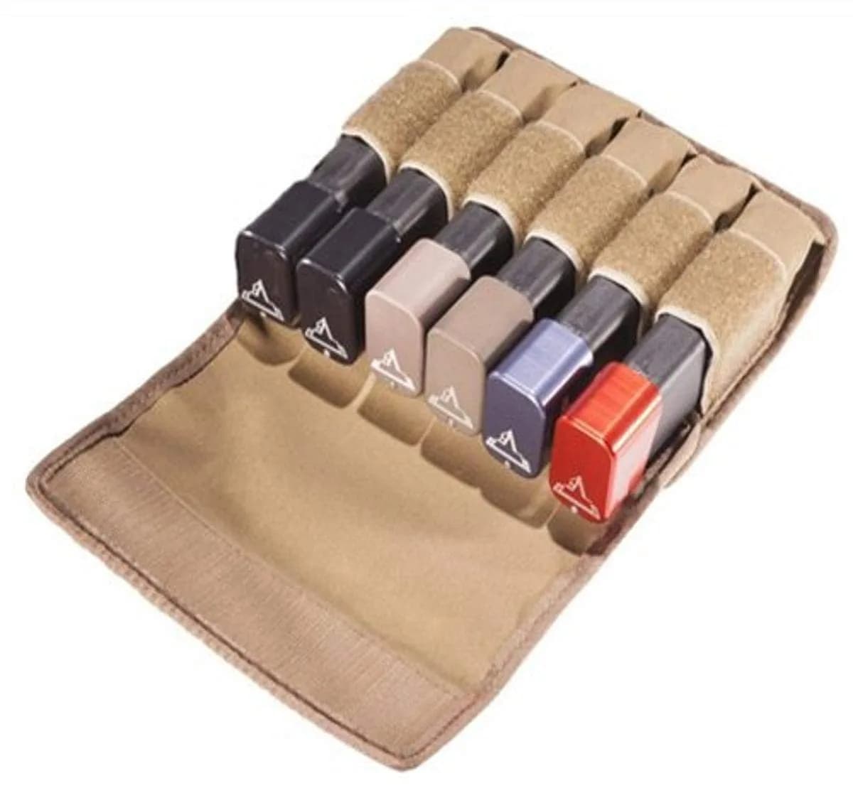 TUFF 6 in-Line Magazine Pouch Size 2 | Heavy Duty Nylon, Fits 9mm/.40S&W/.45ACP Magazines - main product image